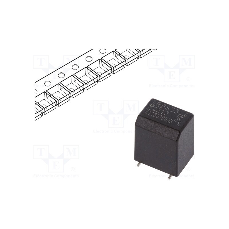 10 pcs : RBS330213T - Sensor: tilt, ±5°, -25÷85°C, OUT: SPST-NO, 3.3÷5VDC, horizontal
