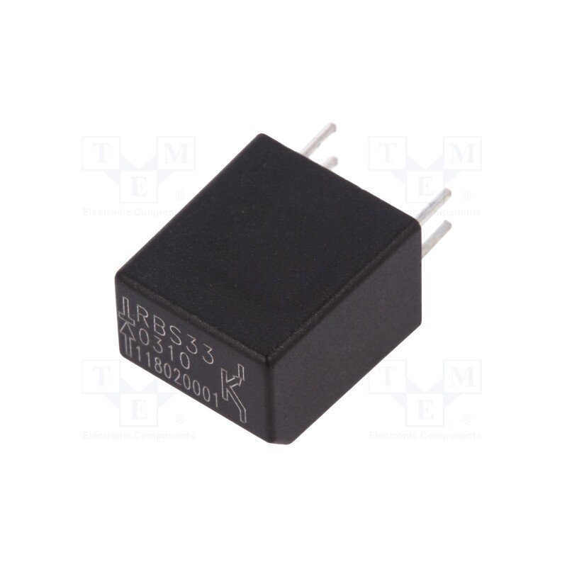 10 pcs : RBS330310 - Sensor: tilt, ±35°, -25÷85°C, OUT: SPST-NO, 3.3÷5VDC, horizontal