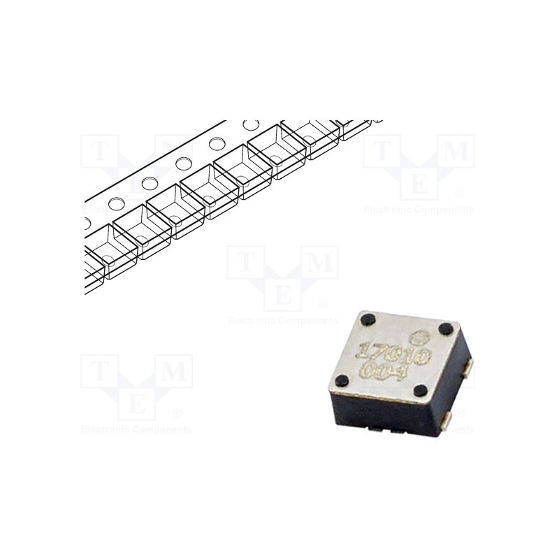 10 pcs : RBS350100T - Sensor: rotation, -25÷85°C, OUT: 0-1/0-0/1-0/1-1, 3.3VDC, vertical