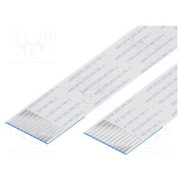 10 pcs : 10-12-A-0030-C-4-08-4-T - FFC cable, Cores: 12, Cable ph: 1mm, contacts on the same side