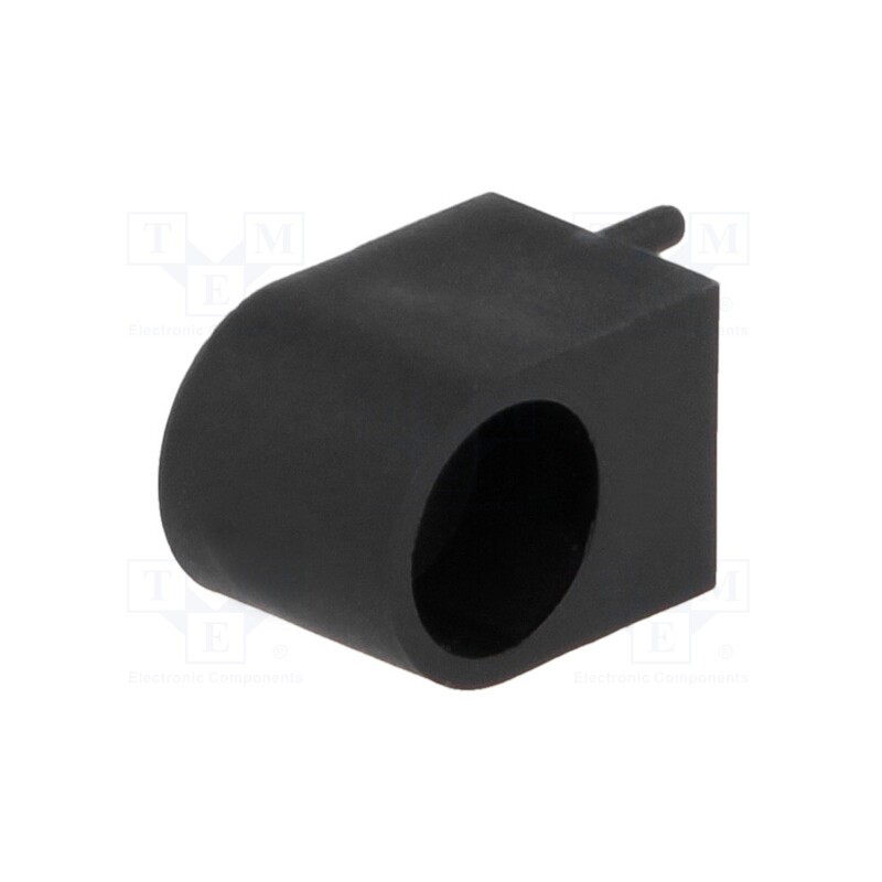 50 pcs : FIX-LEK-503-7 - LED housing, 5mm, polyamide, angular, 3 PIN, black, UL94V-2