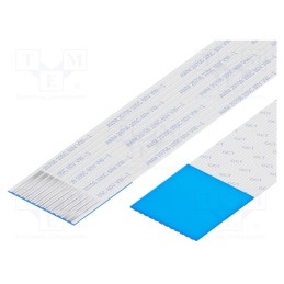 10 pcs : 10-12-D-0101-C-4-08-4-T - FFC cable, Cores: 12, Cable ph: 1mm, L: 101mm, 60V, Plating: tinned