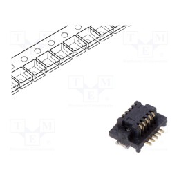 10 pcs : 10132798-011100LF - Connector: PCB to PCB, PIN: 10, 0.5mm, H: 2.15mm, BergStak, 0.5A