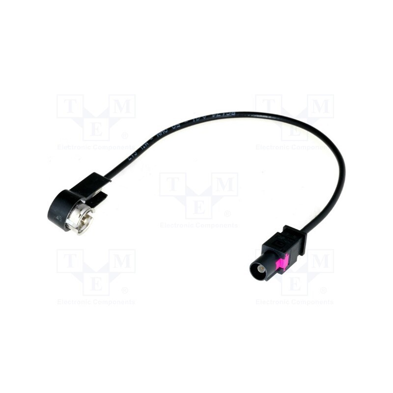 10 pcs : - Antenna adapter, Fakra plug,ISO plug angled, with lead, 0.23m
