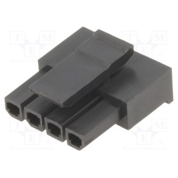 50 pcs : 10136653-04GLF - Plug, wire-board, female, Minitek® Pwr 3.0, 3mm, PIN: 4, -40÷105°C