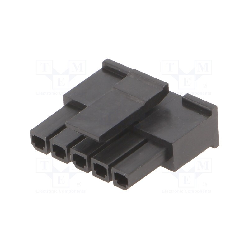 50 pcs : 10136653-05GLF - Plug, wire-board, female, Minitek® Pwr 3.0, 3mm, PIN: 5, -40÷105°C