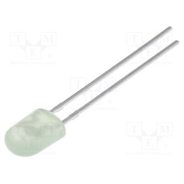 10 pcs : LL-544PGD-G52C - LED, oval, 5.2x3.8mm, green, 1560÷2660mcd, 110/40°, Front: convex
