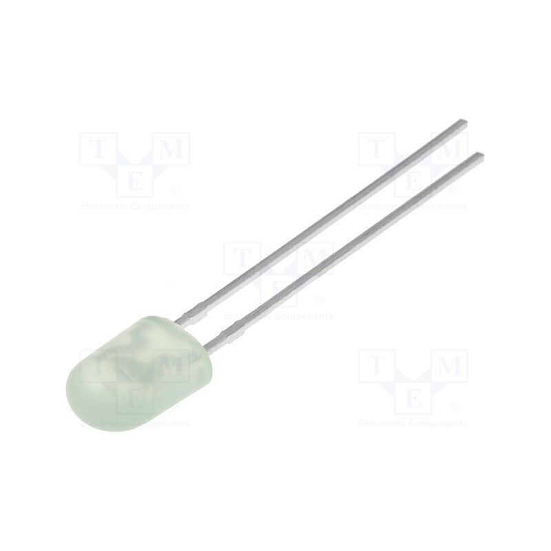 10 pcs : LL-544PGD-G52C - LED, oval, 5.2x3.8mm, green, 1560÷2660mcd, 110/40°, Front: convex