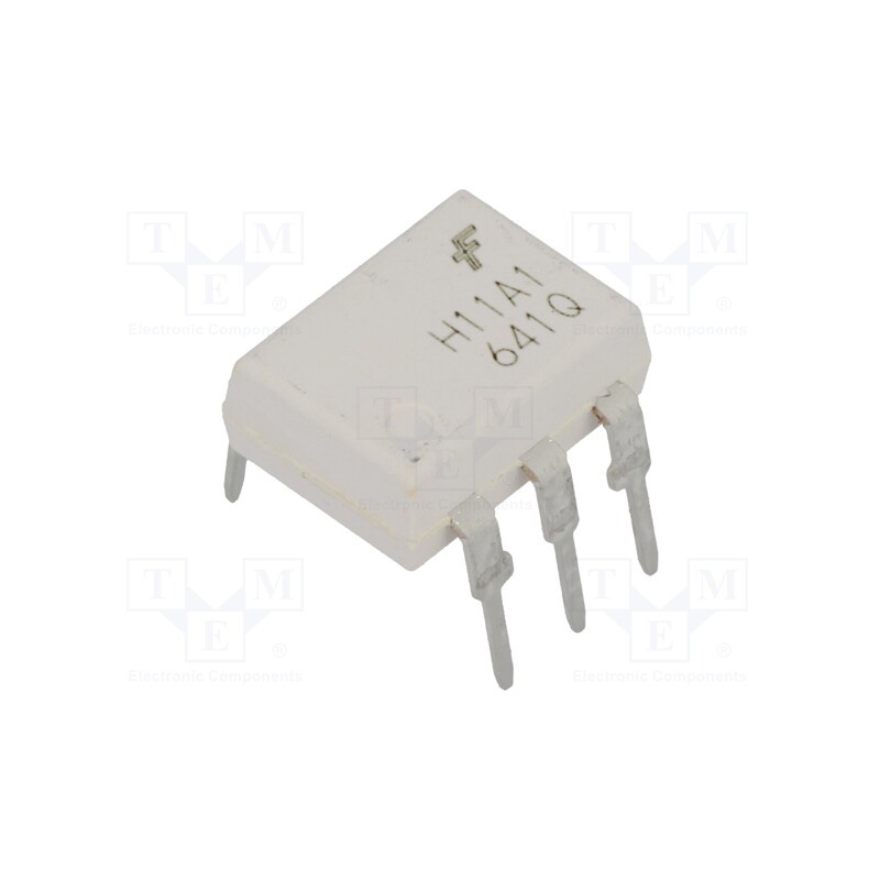10 pcs : H11A1M - Optocoupler, THT, Ch: 1, OUT: transistor, 4.17kV, CTR@If: 50%@10mA