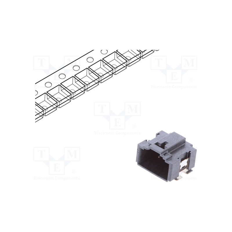 10 pcs : 10142344-106KLF - Connector: wire-board, Minitek MicroSpace, socket, male, PIN: 6