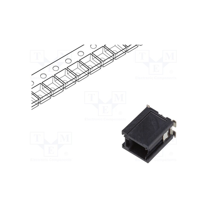10 pcs : 10143578-202KLF - Connector: wire-board, Minitek MicroSpace, socket, male, vertical