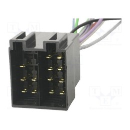 10 pcs : - ISO socket,wires, PIN: 13(5+8), combined