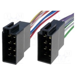 10 pcs : - ISO socket x2,wires, PIN: 16(8+8)
