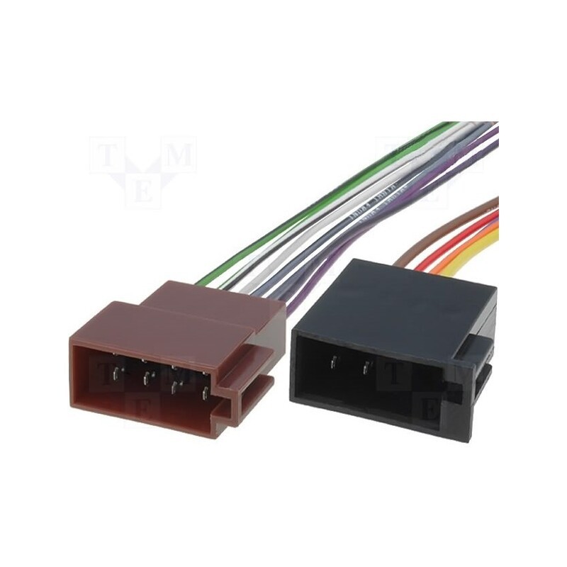 10 pcs : - ISO socket,wires, PIN: 13(5+8)