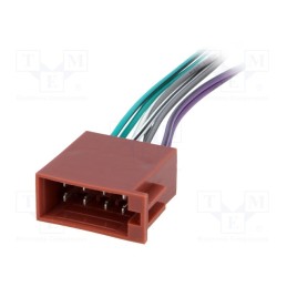 10 pcs : - ISO socket,wires, PIN: 8