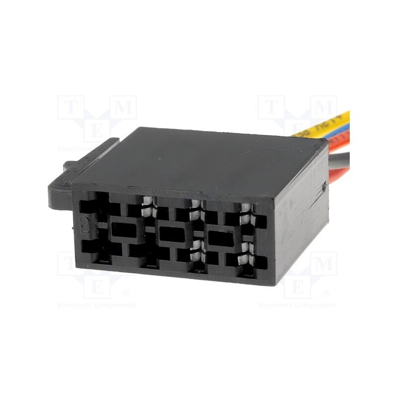 10 pcs : - ISO plug,wires, PIN: 5