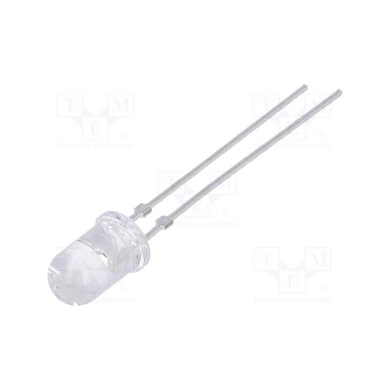 20 pcs : TLHK5100 - LED, 5mm, red, 320÷1400mcd, 18°, Front: convex, 2÷2.6V, No.of term: 2