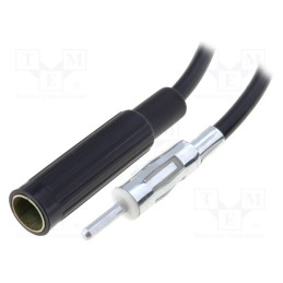 10 pcs : - Extension cable for antenna, DIN socket,DIN plug, 0.3m