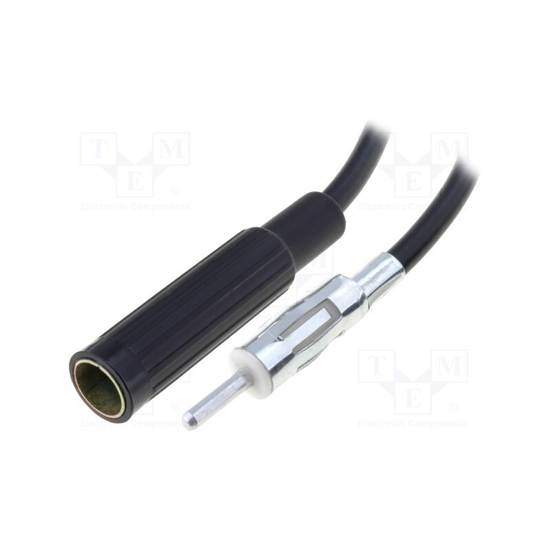 10 pcs : - Extension cable for antenna, DIN socket,DIN plug, 0.3m