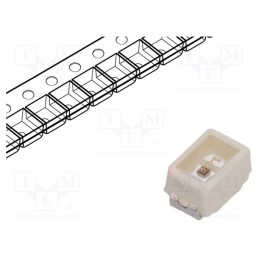 20 pcs : LS M676-P2S1-1 - LED, SMD, 2014,Mini PLCC2, red, 190÷610mlm, 56÷180mcd, 120°, 20mA