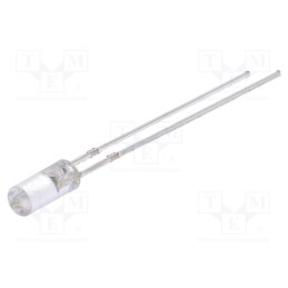 10 pcs : OSG5TA39B1B - LED, 3mm, green, 750÷1120mcd, 110°, Front: flat, 2.8÷3.6V