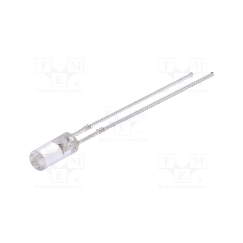 10 pcs : OSG5TA39B1B - LED, 3mm, green, 750÷1120mcd, 110°, Front: flat, 2.8÷3.6V