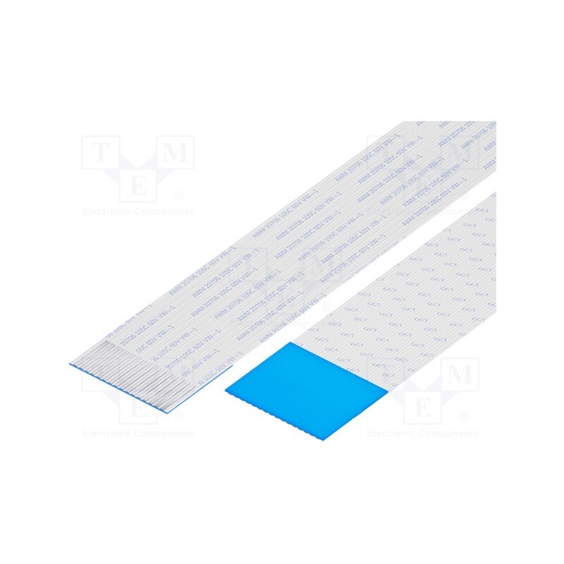 10 pcs : 10-16-D-0050-C-4-08-4-T - FFC cable, Cores: 16, Cable ph: 1mm, L: 50mm, 60V, Plating: tinned, 1A