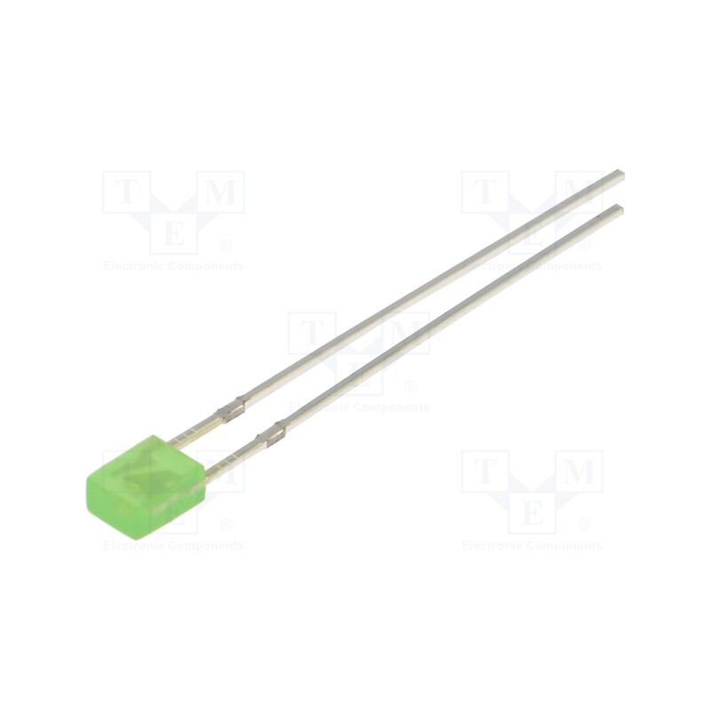 10 pcs : OSG5TA7BA4B - LED, rectangular, 3.2x3.2x4.15mm, green, 330÷500mcd, 100°, 20mA