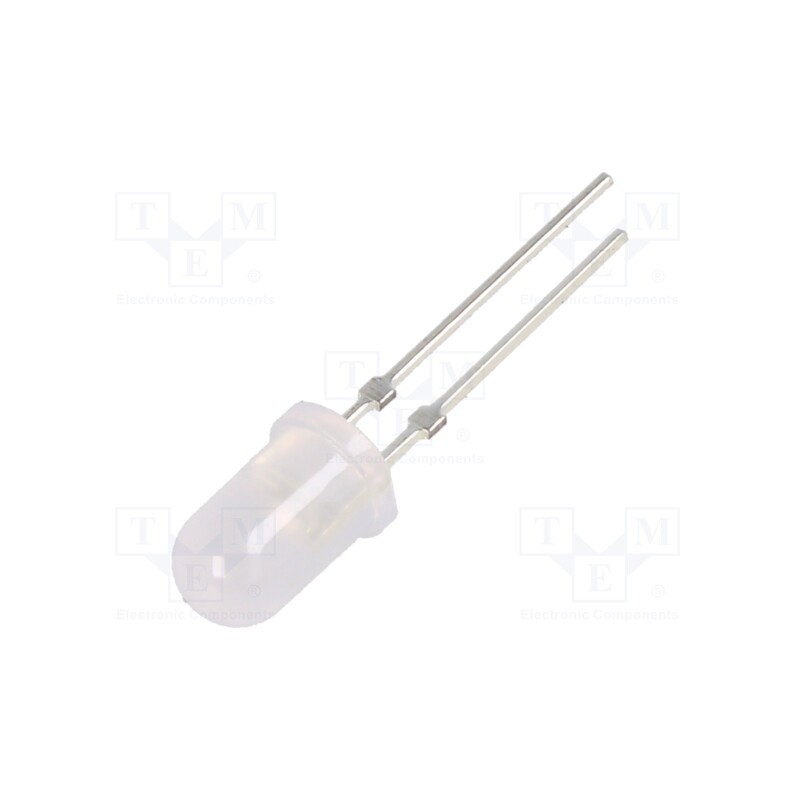10 pcs : OSY5PA5A32G-1 - LED, 5mm, yellow, 4800÷6600mcd, 30°, Front: convex, 2.1÷2.6V, 78mW
