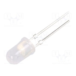 10 pcs : OSR5PA5A32G-1 - LED, 5mm, red, 4800÷6600mcd, 30°, Front: convex, 2.1÷2.6V, -30÷85°C
