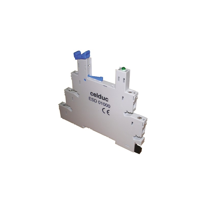 1 pcs - Celduc DIN Rail Relay Socket, for use with SLA Series, SLD Series