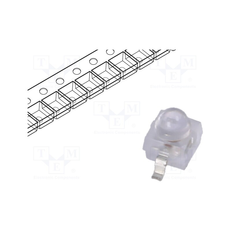 10 pcs : 20010030060020 - Power LED, yellow, 11°, 70mA, λd: 583÷595nm, 2.3x2.3x2.8mm, SMD