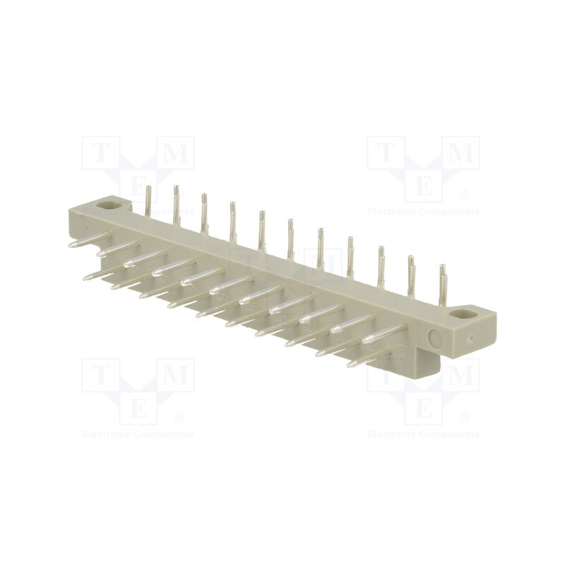 10 pcs : 101E10099X - Plug, DIN 41617, male, PIN: 21, THT, angled 90°, Contacts ph: 2.5mm