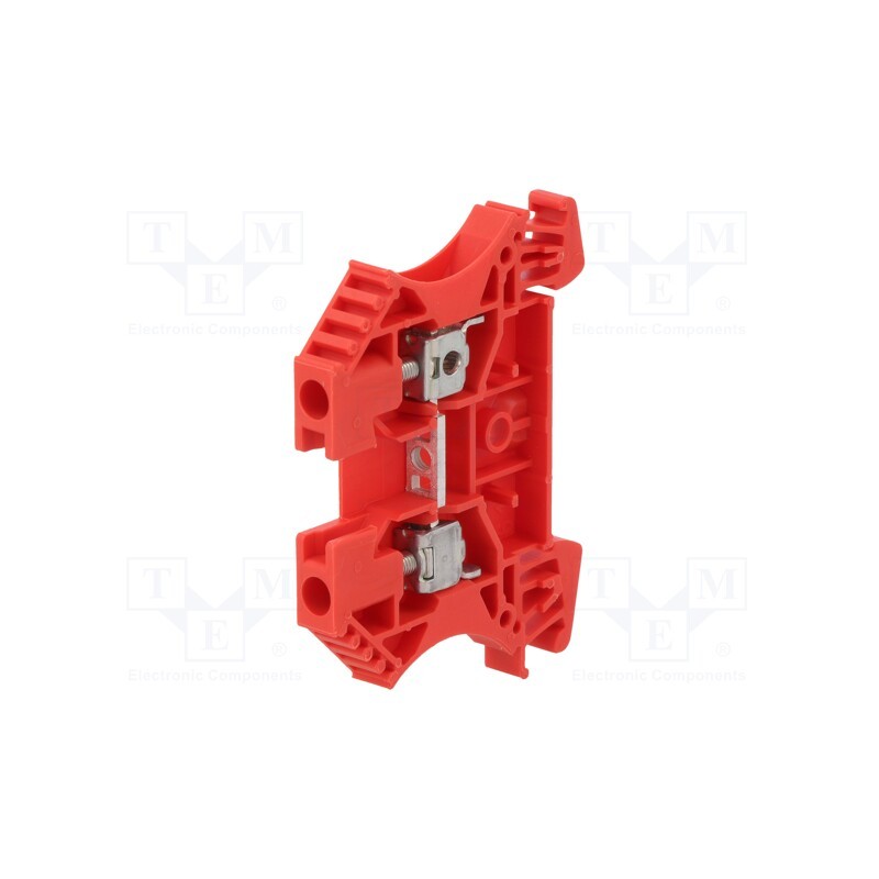 10 pcs : 1020140000 WDU 4 RT - Splice terminal: rail, 4mm2, ways: 1, terminals: 2, red, Width: 6.1mm