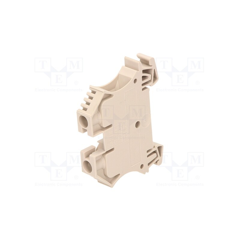 10 pcs : 1020300000 WDU 10 - Splice terminal: rail, 10mm2, ways: 1, terminals: 2, beige, wemid