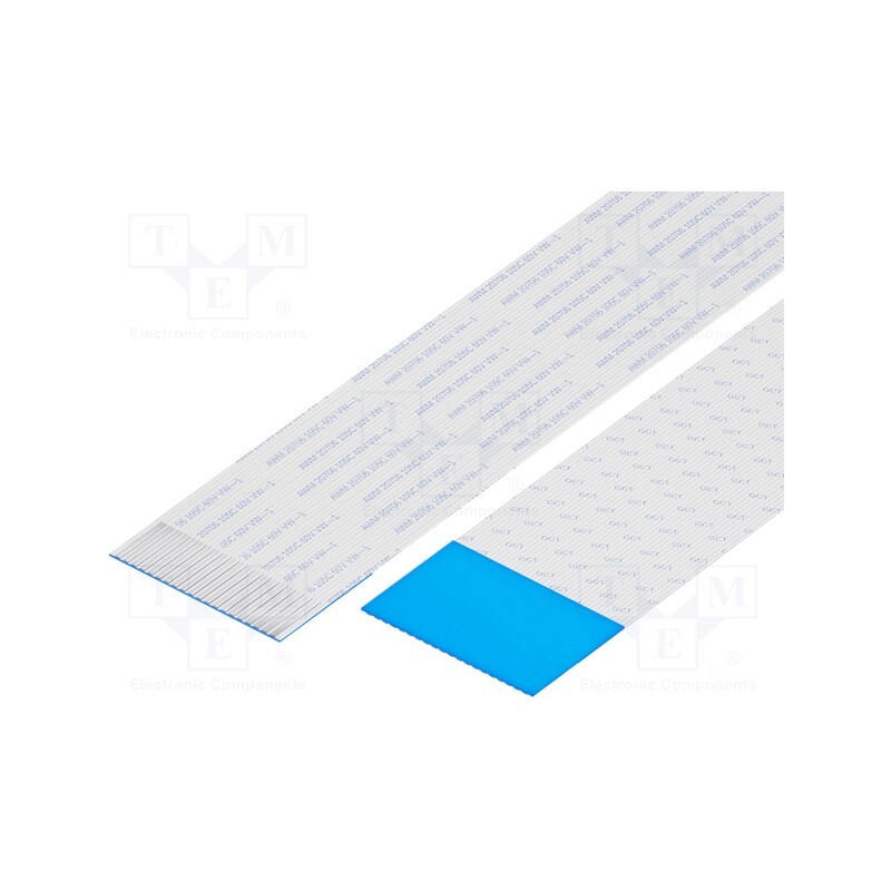 10 pcs : 10-20-D-0203-C-4-08-4-T - FFC cable, Cores: 20, Cable ph: 1mm, L: 203mm, 60V, Plating: tinned