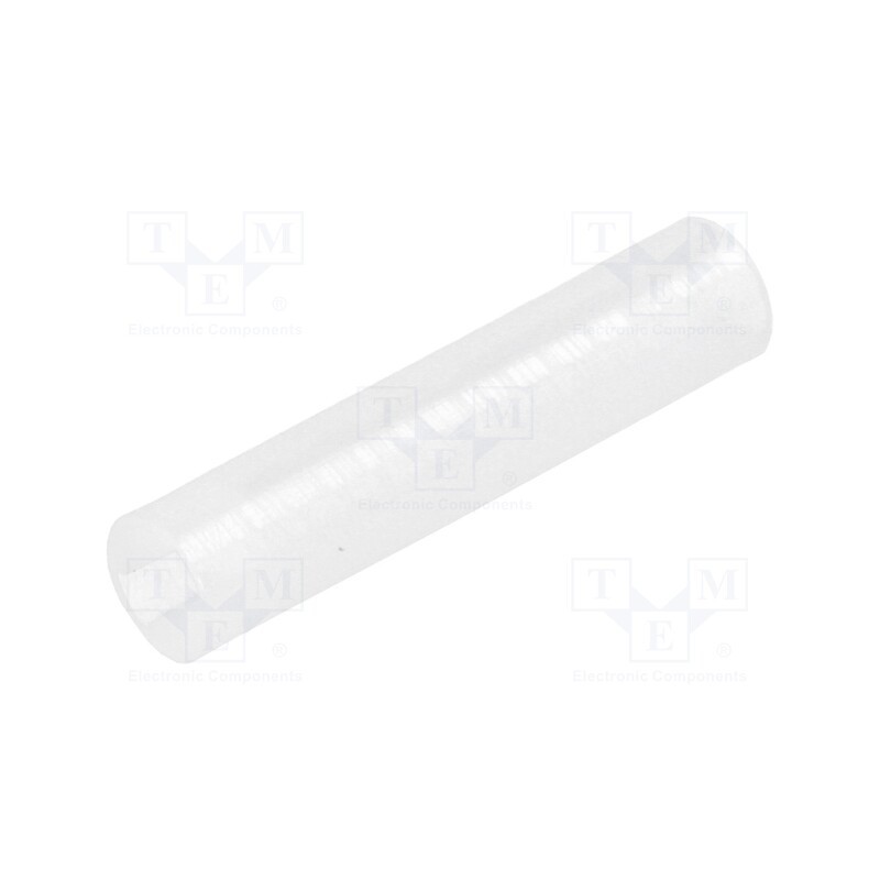 100 pcs : FIX-LEDS-18.5 - Spacer sleeve, LED, Øout: 4mm, ØLED: 3mm, L: 18.5mm, natural, UL94V-2