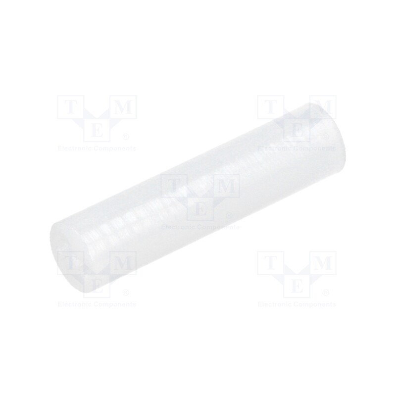 100 pcs : FIX-LED-20 - Spacer sleeve, LED, Øout: 5mm, ØLED: 5mm, L: 20mm, natural, UL94V-2