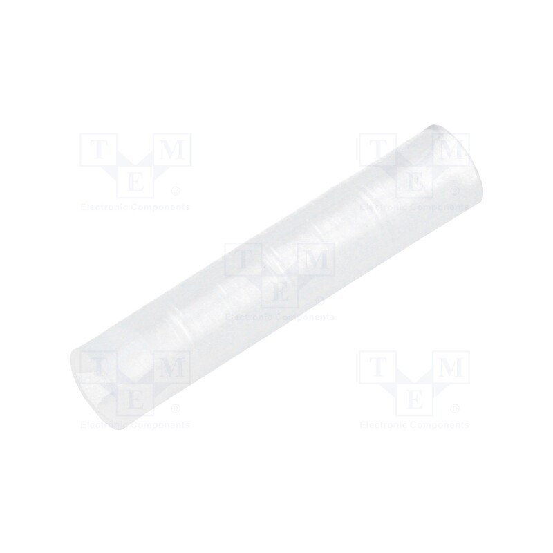 100 pcs : FIX-LEDS-19.5 - Spacer sleeve, LED, Øout: 4mm, ØLED: 3mm, L: 19.5mm, natural, UL94V-2