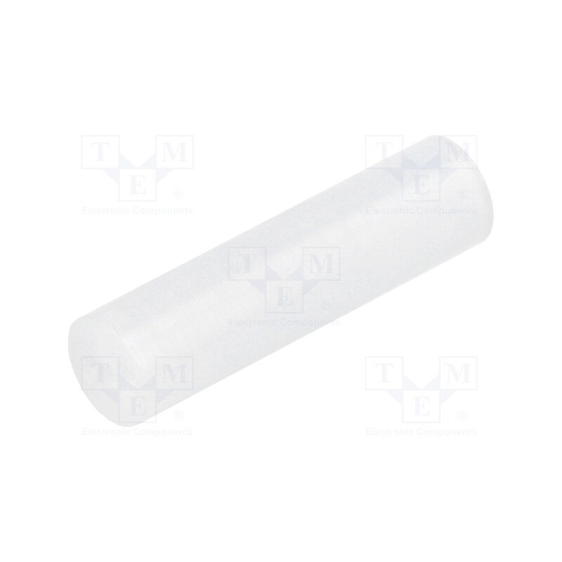 100 pcs : FIX-LED-19 - Spacer sleeve, LED, Øout: 5mm, ØLED: 5mm, L: 19mm, natural, UL94V-2