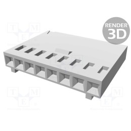 10 pcs : 102241-6 - Plug, wire-board, female, AMPMODU MOD IV, 2.54mm, PIN: 8, for cable