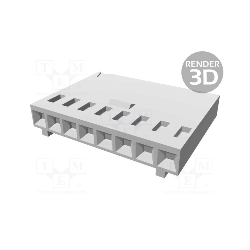 10 pcs : 102241-6 - Plug, wire-board, female, AMPMODU MOD IV, 2.54mm, PIN: 8, for cable