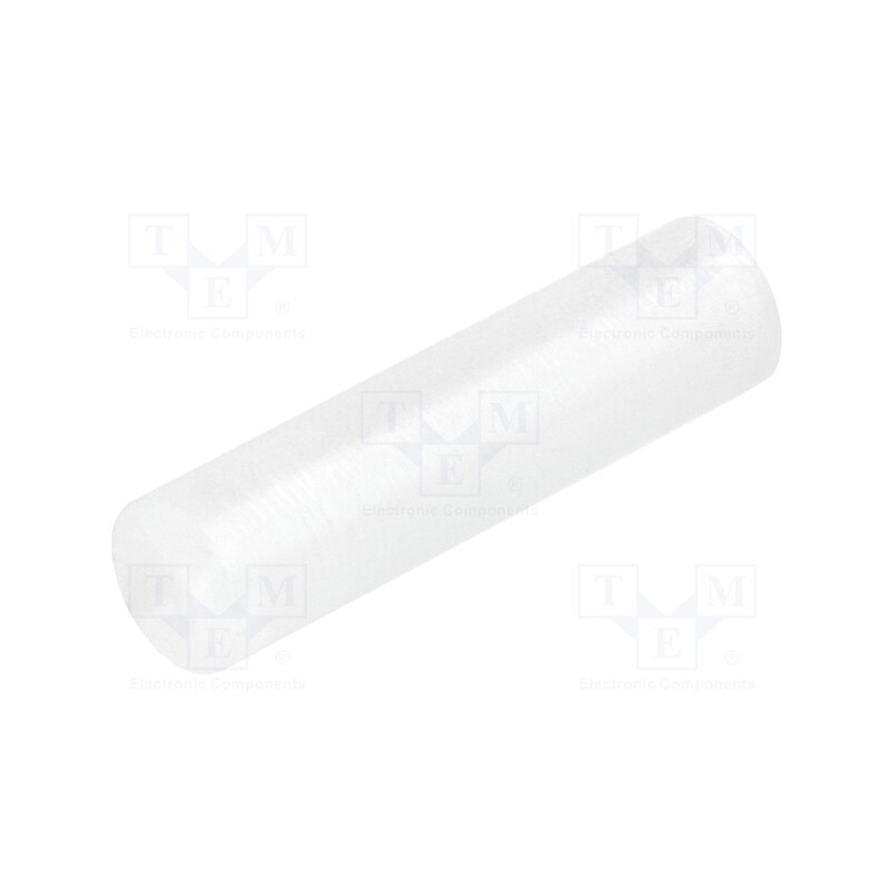 100 pcs : FIX-LED-19.5 - Spacer sleeve, LED, Øout: 5mm, ØLED: 5mm, L: 19.5mm, natural, UL94V-2