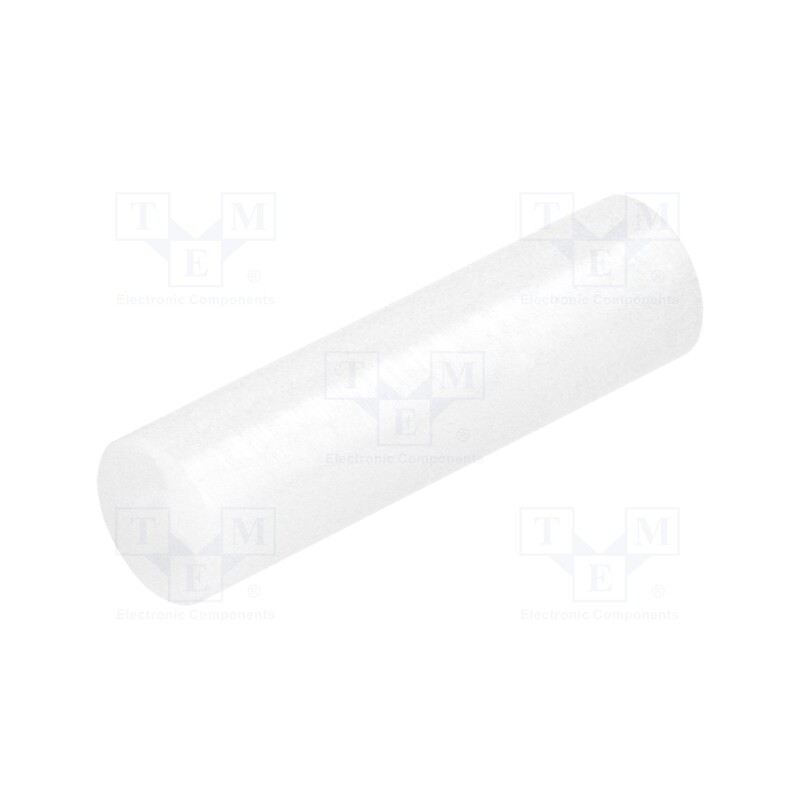 100 pcs : FIX-LED-18 - Spacer sleeve, LED, Øout: 5mm, ØLED: 5mm, L: 18mm, natural, UL94V-2