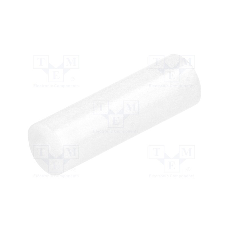 100 pcs : FIX-LED-16 - Spacer sleeve, LED, Øout: 5mm, ØLED: 5mm, L: 16mm, natural, UL94V-2
