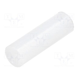 100 pcs : FIX-LED-15.5 - Spacer sleeve, LED, Øout: 5mm, ØLED: 5mm, L: 15.5mm, natural, UL94V-2