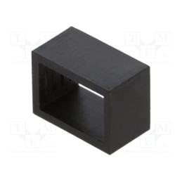 10 set : CR-300 - LED holder, two-piece, black, UL94V-2, L: 7.6mm, Mat: polyamide