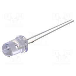 10 pcs : OSY5PA5C31A - LED, 5mm, yellow, 4500÷6000mcd, 30°, Front: convex, 2.9÷3.6V