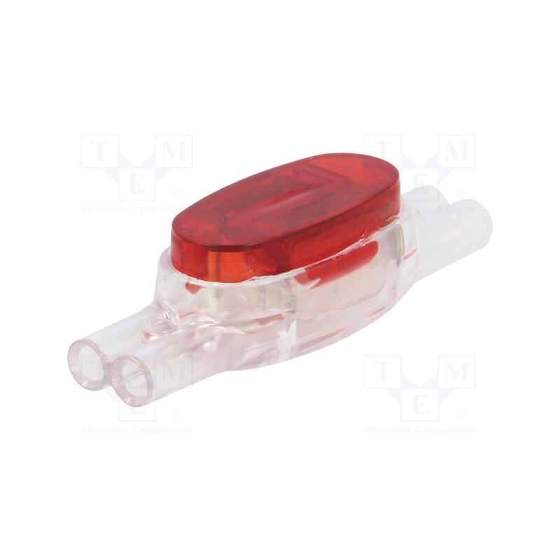 10 pcs : 1024563 U1R BOX - Quick splice, Presslok, IDC, 19AWG÷24AWG, red, 0.5÷0.9mm