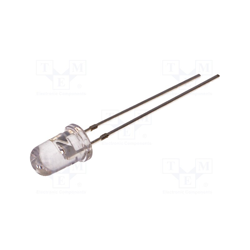 10 pcs : OSR5PA5C31A - LED, 5mm, red, 4500÷6000mcd, 30°, Front: convex, 1.8÷2.4V
